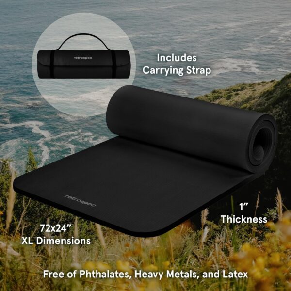 Retrospec Solana 1 inch Yoga Mat - Image 4