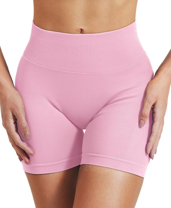 VOYJOY Women Workout Impact Shorts 3.6"/ 4.5"/ 6" Scrunch Butt Lifting Gym Seamless Booty Biker Shorts - Image 6