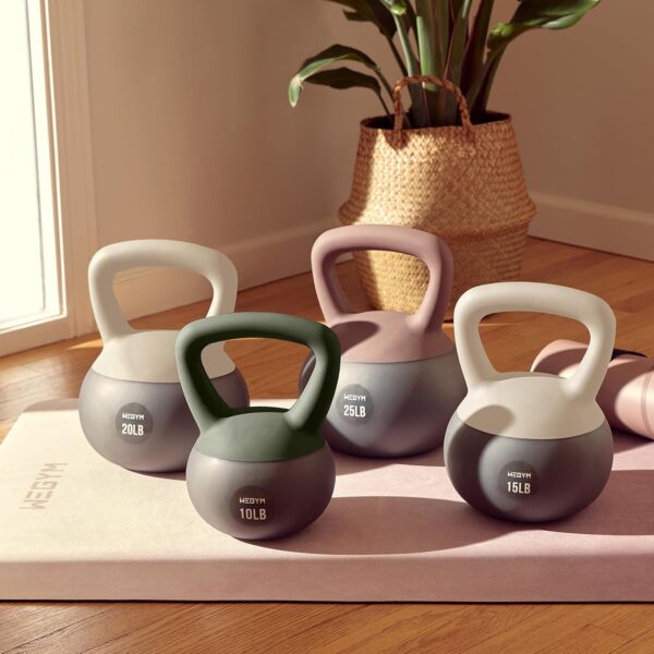 Soft Kettlebells with Cushioned Impact-Resistant Base and Anti-Slip, Wide-Grip Handle for Home Workouts, Weightlifting, and Personal Training - Image 8