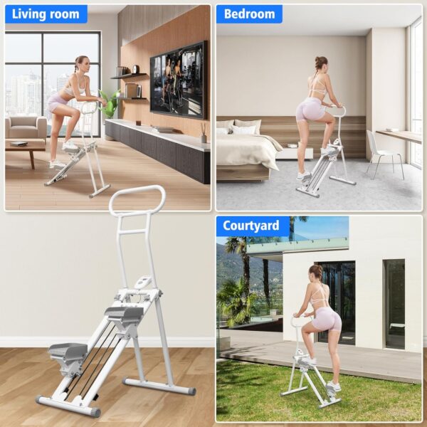 Stair Stepper for Home Gym,Folding Vertical Climber Cardio Exercise Machine,Stair Climber for Full Body Workout with Adjustable Handlebar for Women & Men - Image 8