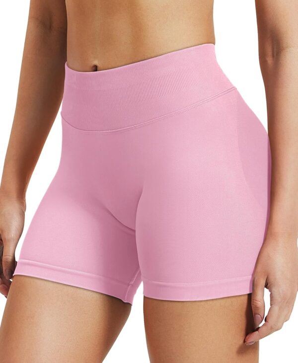 VOYJOY Women Workout Impact Shorts 3.6"/ 4.5"/ 6" Scrunch Butt Lifting Gym Seamless Booty Biker Shorts - Image 4