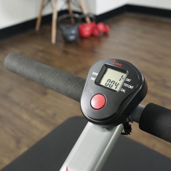 Sunny Health & Fitness Compact Adjustable Rowing Machine with 12 Levels of Resistance for Complete Body Workouts and Optional Free SunnyFit App Enhanced Connectivity - Image 8