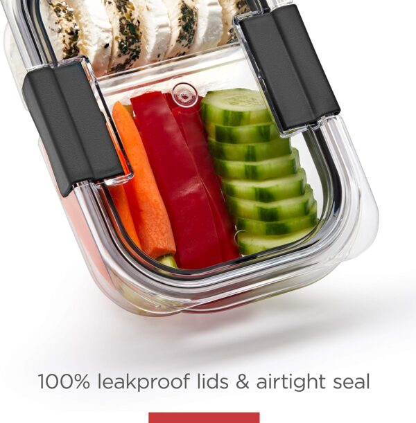 Rubbermaid Brilliance BPA Free Food Storage Containers with Lids - Image 7