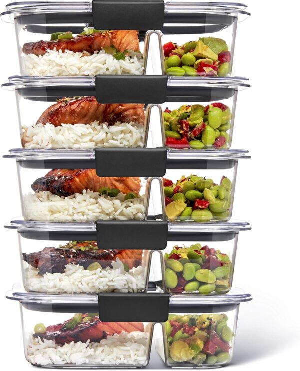 Rubbermaid Brilliance BPA Free Food Storage Containers with Lids - Image 2