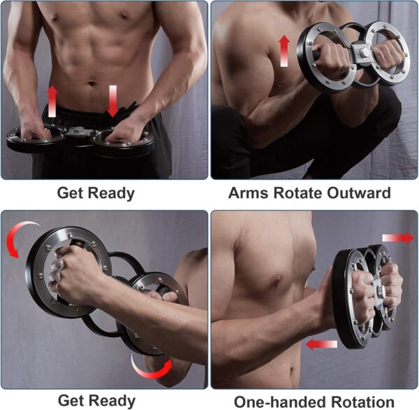 Rotator Machine, Arm Workout Equipment for Men and Women, Forearm Trainer for Boxing, 12 Pounds Arm and Shoulder Strength Training for Home and Gym Workouts and Rehabilitation - Image 5