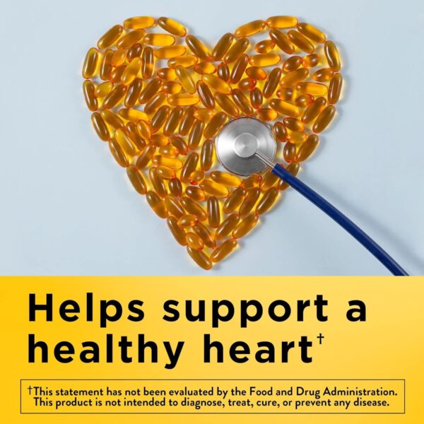 Nature Made Fish Oil 1200 mg Softgels, Fish Oil Supplements, Omega 3 Fish Oil for Healthy Heart Support, Omega 3 Supplement with 100 Softgels, 50 Day Supply - Image 3