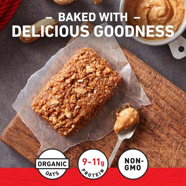 CLIF BAR - Crunchy Peanut Butter - Made with Organic Oats - Energy Bars - Non-GMO - Plant Based Protein Bars (15 Pack) - Image 5