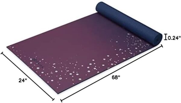 Gaiam Yoga Mat - Premium 6mm Print Extra Thick Non Slip Exercise & Fitness Mat for All Types of Yoga, Pilates & Floor Workouts (68"L x 24"W x 6mm Thick) - Image 8