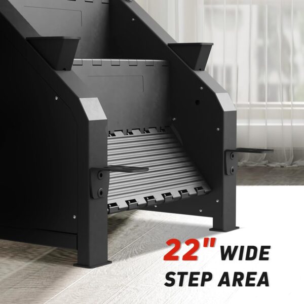 Stepper Machine, GMWD Stair Stepper with LED Screen, Commercial Grade Stair Climber Exercise Machine for Home with 15 Resistance Levels, 441LBS, 24-164 Steps/Minute, Bluetooth - Image 6