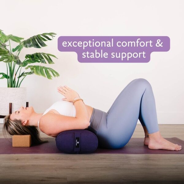 Hugger Mugger Standard Yoga Bolster - Firm, Supportive, Handmade, Durable - Image 5