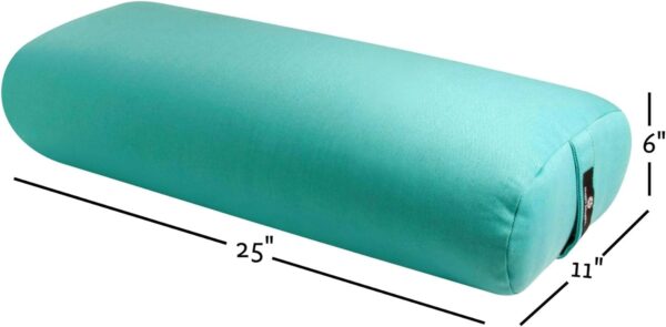 Hugger Mugger Standard Yoga Bolster - Firm, Supportive, Handmade, Durable - Image 3