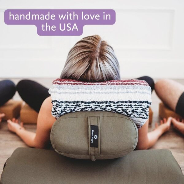 Hugger Mugger Standard Yoga Bolster - Firm, Supportive, Handmade, Durable - Image 7