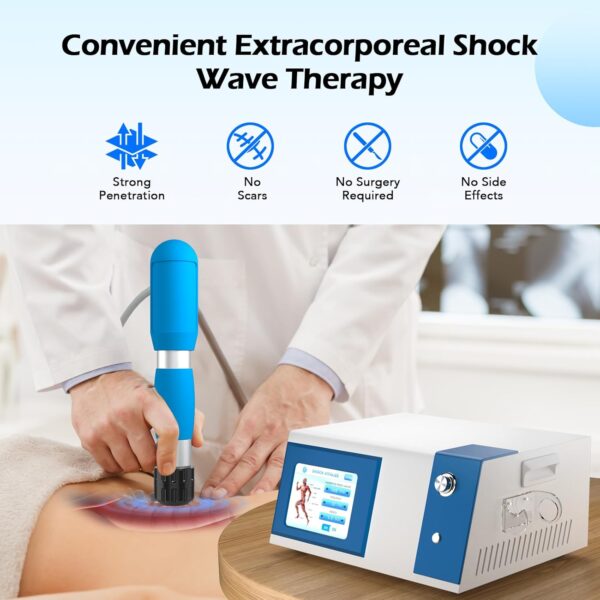 Shockwave Therapy Machine, Extracorporeal Shock Wave Therapy Device for Pain Relief, ESWT Machine for Muscle, Back, Joint, Elbow, Shock Wave Therapy for Home Use, Gym, Rehabilitation - Image 8