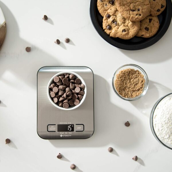 Etekcity Food Kitchen Scale, Digital Grams and Ounces for Weight Loss, Baking, Cooking, Keto and Meal Prep, LCD Display, Medium, 304 Stainless Steel - Image 12