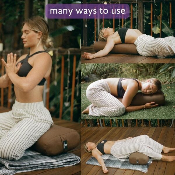 Hugger Mugger Standard Yoga Bolster - Firm, Supportive, Handmade, Durable - Image 4