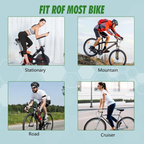 Zacro Wide Bike Seat Cushion - Honeycomb Gel Bike Seat Cover for Men & Women Comfort, Extra Soft Padding Bicycle Saddle fit for Peloton, Spin Stationary Exercise, Mountain Road Cycling Bike - Image 9