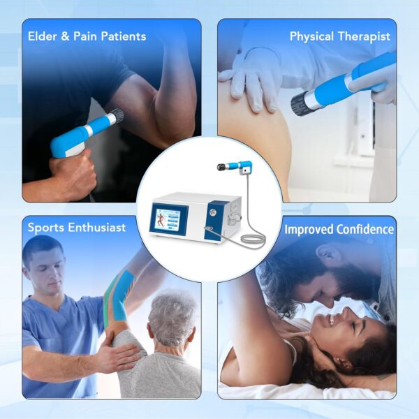 Shockwave Therapy Machine, Extracorporeal Shock Wave Therapy Device for Pain Relief, ESWT Machine for Muscle, Back, Joint, Elbow, Shock Wave Therapy for Home Use, Gym, Rehabilitation - Image 6