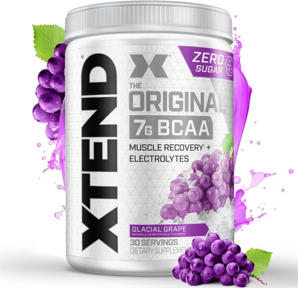 Xtend XTEND Original BCAA Powder 7g BCAA and 2.5g L-Glutamine, Sugar Free Post Workout Muscle Recovery Drink with Amino Acids for Men & Women, 30 Servings - Image 2