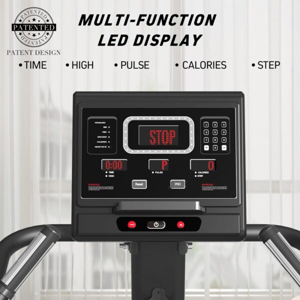 Stepper Machine, GMWD Stair Stepper with LED Screen, Commercial Grade Stair Climber Exercise Machine for Home with 15 Resistance Levels, 441LBS, 24-164 Steps/Minute, Bluetooth - Image 4