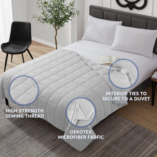 anfie Weighted Blanket(60"x80" 20lbs Queen Size),Ultra Soft and Cozy Cooling Weighted Blanket for Adult,Heavy Blanket with Machine Washable Soft Blanket - Image 4