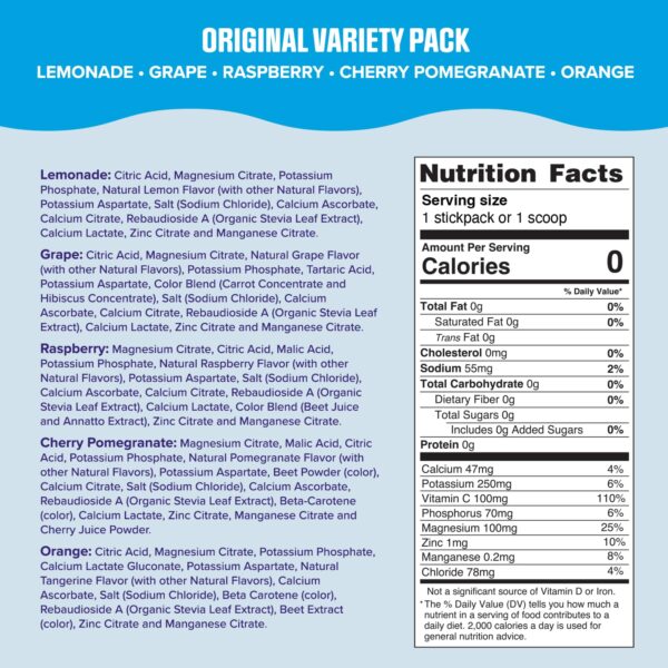 Ultima Replenisher Daily Electrolyte Powder Drink Mix – Original Variety, 20 Stickpacks – Hydration Packets with 6 Electrolytes and Minerals – Keto Friendly, Vegan, Non-GMO and Sugar-Free - Image 5