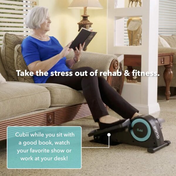 Cubii JR1, Under Desk Elliptical, Under Desk Bike Pedal Exerciser, Seated Elliptical, Work from Home Fitness, Mini Elliptical Machines for Home Use, Cubii Exerciser for Seniors, Desk Exercise - Image 7