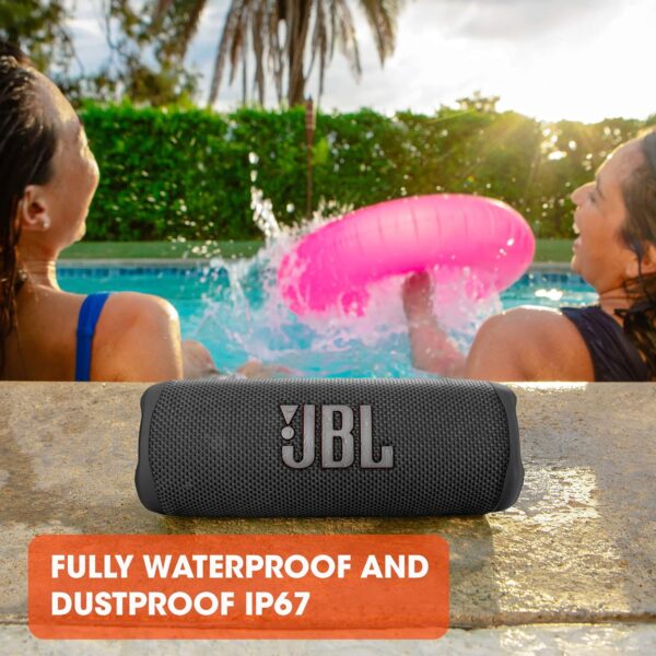 JBL Flip 6 - Portable Bluetooth Speaker, powerful sound and deep bass, IPX7 waterproof, 12 hours of playtime, JBL PartyBoost for multiple speaker pairing for home, outdoor and travel (Blue) - Image 7