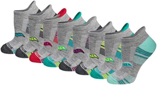 Saucony Women's Rundry Performance Heel Tab Athletic Socks, Available in S-l (8, 16, 24 Pairs) - Image 2