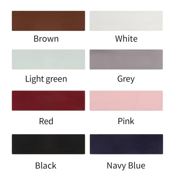 8 Pack Sport Headbands for Women, Elastic Soft Fabric Non-Slip Hair Bands Hair Warp for Daily Workout Yoga Running Sports - Image 5