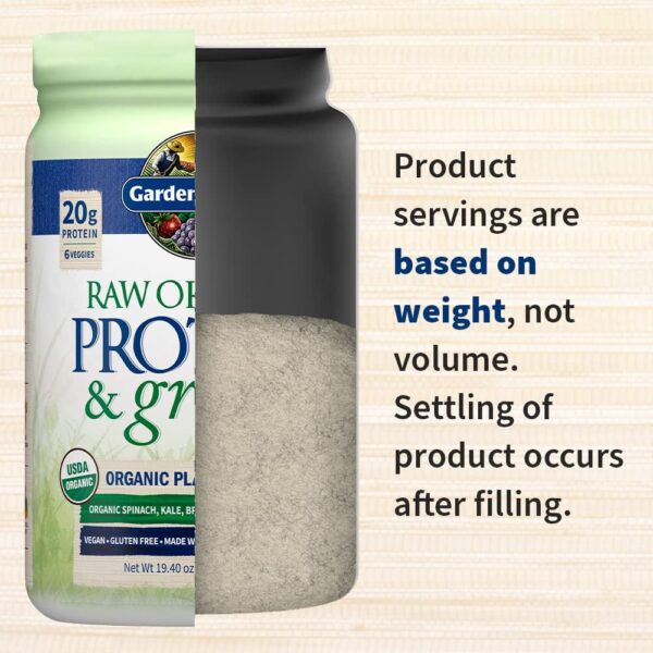 Garden of Life Raw Organic Protein & Greens - Vanilla - Vegan Protein Powder for Women and Men, Plant Protein, Pea Protein, Greens & Probiotics - Dairy Free, Gluten Free Low Carb Shake, 20 Servings - Image 5