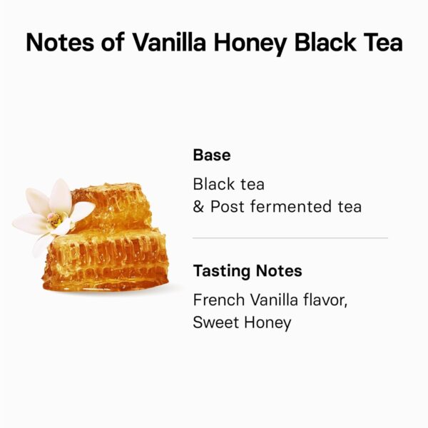 OSULLOC Vanilla Honey Black Tea (20 count, 1.05 oz), Black tea filled with Sweet Flavor of French Vanilla and Honey, Premium Blended Tea bags from Jeju Island - Image 4