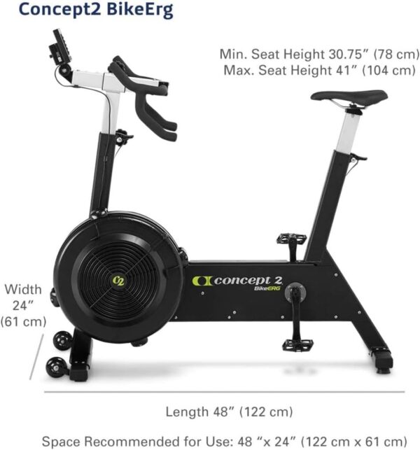 Concept2 BikeErg 2900 Stationary Exercise Bike | PM5 Monitor, Adjustable Air Resistance for Exercise, Conditioning and Strength Training with Signature Series Resistance Band - Image 9