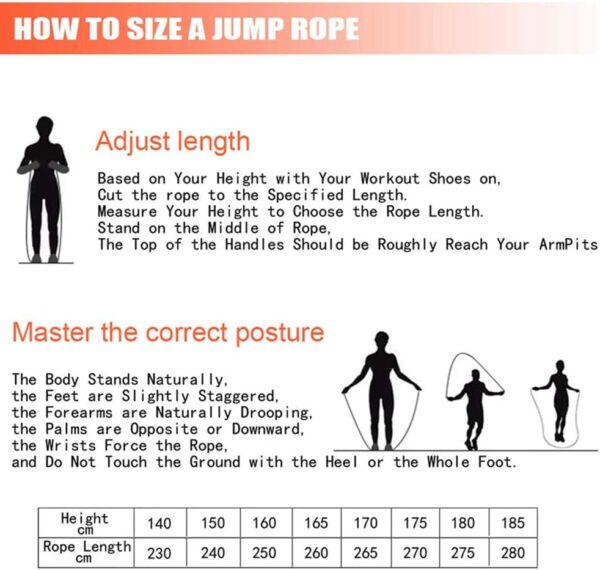 Redify Jump Rope,Jump Ropes for Fitness for Women Men and Kids,Speed Jumping Rope for Workout with Ball Bearings,Adjustable Skipping Rope for Exercise&Slim Body at Home School Gym - Image 8