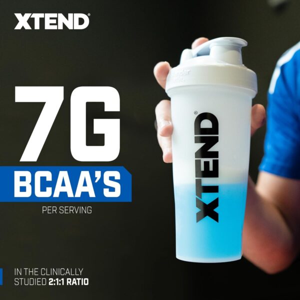 XTEND Sport BCAA Powder Blue Raspberry Ice - Electrolyte Powder for Recovery & Hydration with Amino Acids - 30 Servings - Image 5