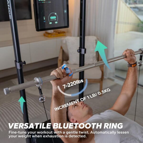 Smart Home Gym System, Gym Monster Multifunctional Smith Machine Home Gym Power Cage, All-in-one Cable Machine for Home Workout, Full Body Strength Training Fitness Exercise Machine - Image 4