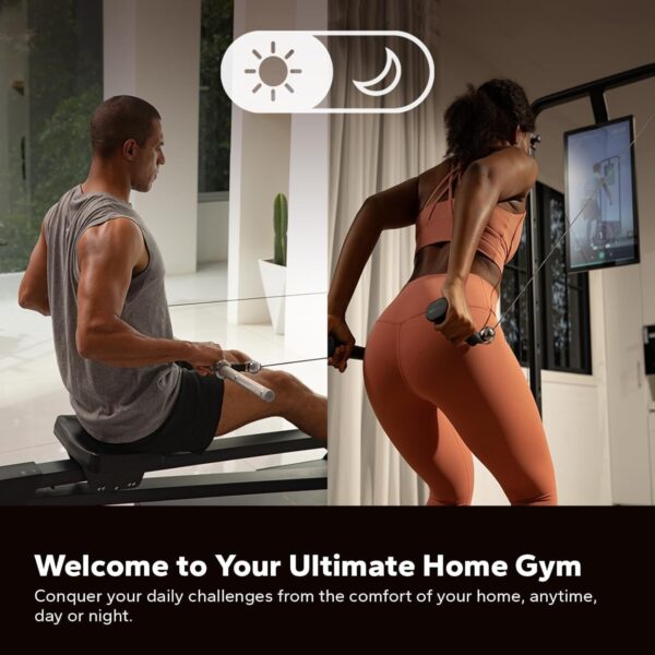 Smart Home Gym System, Gym Monster Multifunctional Smith Machine Home Gym Power Cage, All-in-one Cable Machine for Home Workout, Full Body Strength Training Fitness Exercise Machine - Image 3