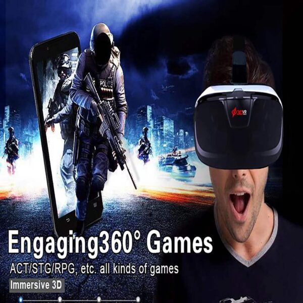 VR Headset for Phone, Compatible with iPhone Samsung and Android 3D Virtual Reality for Kids and Adults VR Goggles for Smartphone /4.5-6.3in Eyes Protected Anti-Blue HD Lenses - Image 6