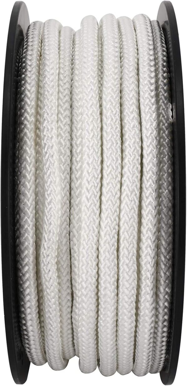 Artilife Flag Pole Rope 100 ft,5/16"(8mm) x 100 FT(30m) Wire Center Flagpole Rope,5/16 Braided Polyester Line with Steel Center Marine Grade - Image 6