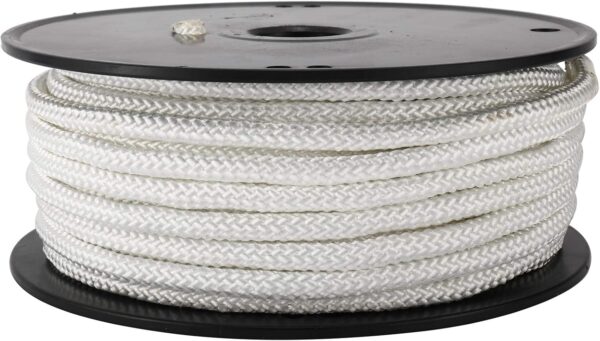 Artilife Flag Pole Rope 100 ft,5/16"(8mm) x 100 FT(30m) Wire Center Flagpole Rope,5/16 Braided Polyester Line with Steel Center Marine Grade - Image 2