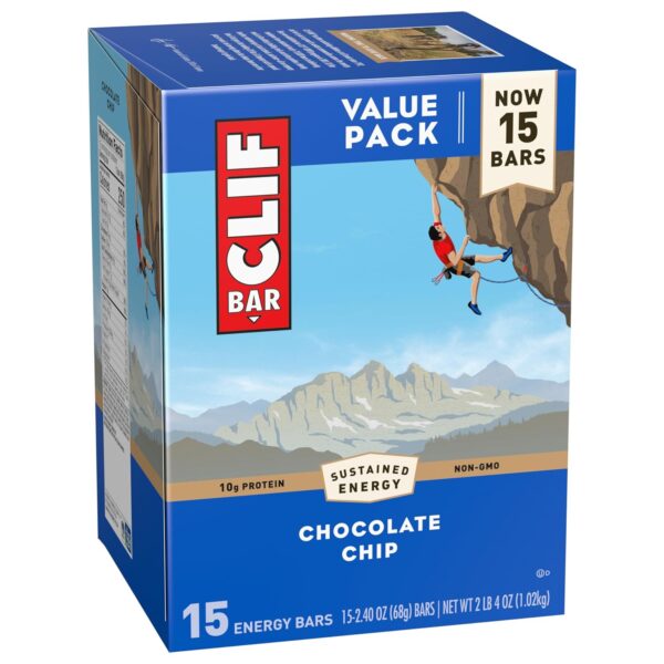 CLIF BAR - Chocolate Chip - Made with Organic Oats - Energy Bars - Non-GMO - Plant Based Protein Bars (15 Pack) - Image 11