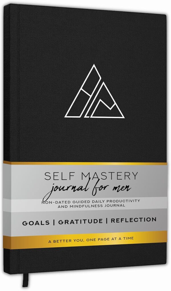 Self-Mastery Journal for Men - Daily Productivity Journal for Happiness, Gratitude, Mindfulness, Self Care & Reflection – Goal / Guided Journal for Men & Women – Inspirational Journal - Image 2