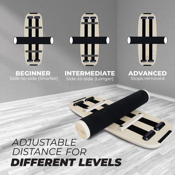Yes4All Balance Board Sports Trainer, Surf Trainer Board With Adjustable Stoppers, Improve Core Strength and Balance Control - Image 3