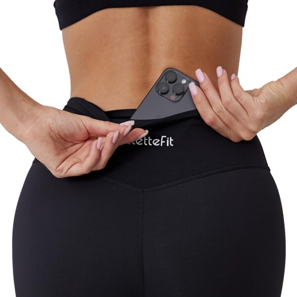 High Waisted Workout Leggings for Women, Buttery Soft 7/8 Length Yoga Pants with Hidden Pocket - Image 3