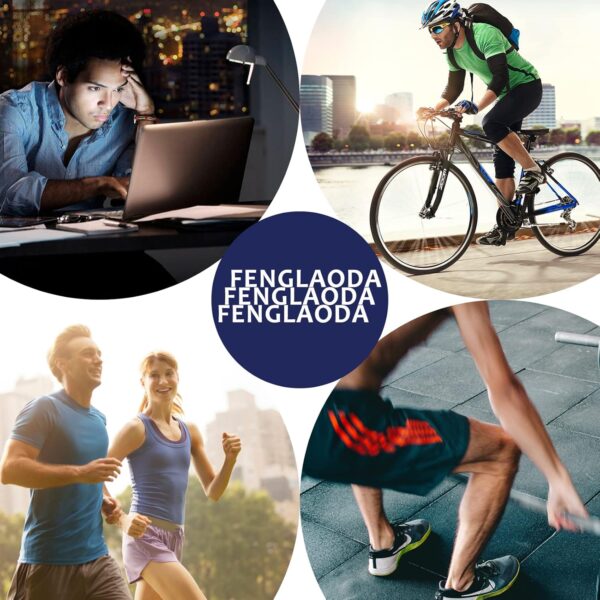 fenglaoda 8 Pairs Compression Socks for Men & Women 20-30 mmHg Knee High Nurse Pregnant Running Medical and Travel Athletic - Image 7