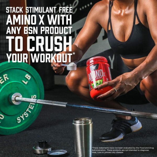 BSN Amino X Muscle Recovery & Endurance Powder with BCAAs, Intra Workout Support, 10 Grams of Amino Acids, Keto Friendly, Caffeine Free, Flavor: Grape, 30 Servings (Packaging May Vary) - Image 7