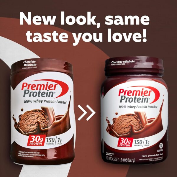 Premier Protein Powder, Chocolate Milkshake, 30g Protein, 1g Sugar, 100% Whey Protein, Keto Friendly, No Soy Ingredients, Gluten Free, 17 Servings, 24.5 Ounce (Pack of 1) - Image 3
