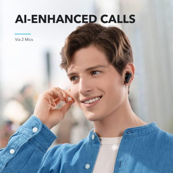 Soundcore by Anker P20i True Wireless Earbuds, 10mm Drivers with Big Bass, Bluetooth 5.3, 30H Long Playtime, Water-Resistant, 2 Mics for AI Clear Calls, 22 Preset EQs, Customization via App - Image 7