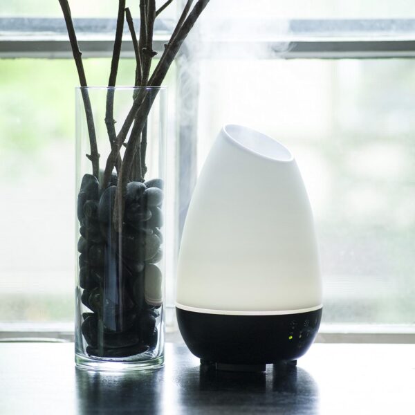 HealthSmart 500ML Essential Oil Diffuser for Large Rooms, Cool Mist Humidifier and Aromatherapy Diffuser, Adjustable Timer, Mist Mode and 7 LED Light Colors, White (Pack of 1) - Image 8