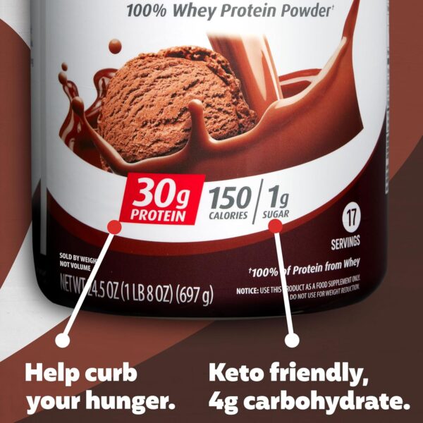 Premier Protein Powder, Chocolate Milkshake, 30g Protein, 1g Sugar, 100% Whey Protein, Keto Friendly, No Soy Ingredients, Gluten Free, 17 Servings, 24.5 Ounce (Pack of 1) - Image 4