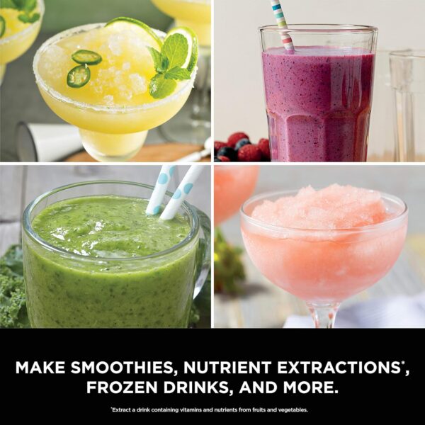 Ninja BL660 Professional Compact Smoothie & Food Processing Blender, 1100-Watts, 3 Functions -for Frozen Drinks, Smoothies, Sauces, & More, 72-oz.* Pitcher, (2) 16-oz. To-Go Cups & Spout Lids, Gray - Image 9